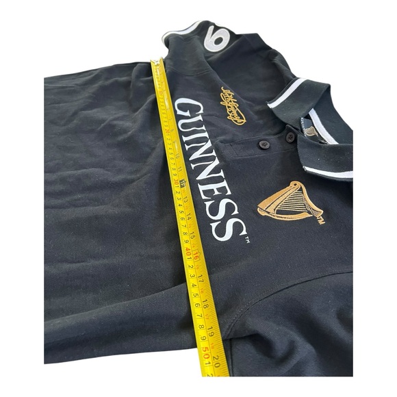 NWT Guinness Polo Shirt Men's M Black Ireland Beer Harp 50th anniversary limited - Picture 4 of 9